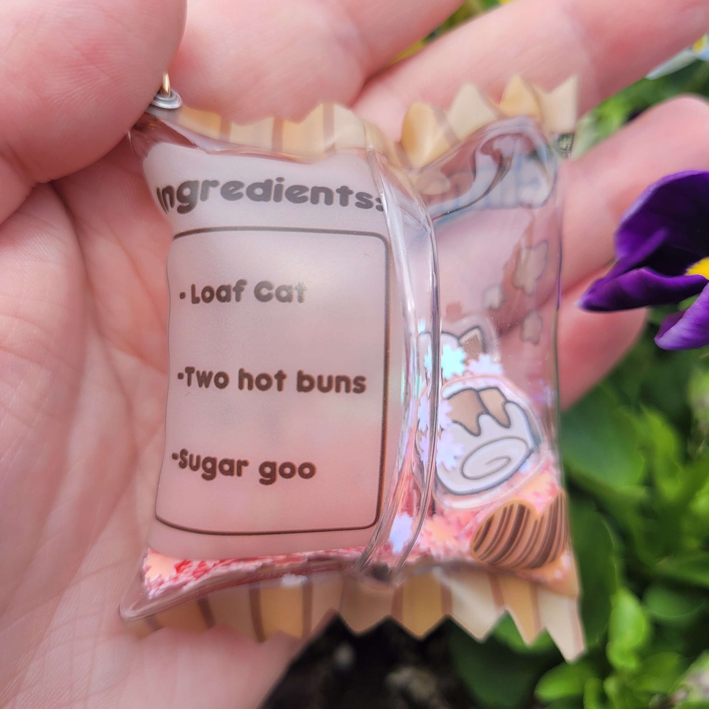 Loaf Cat Cinnamon Bites Candy Bag Shaker Charm
