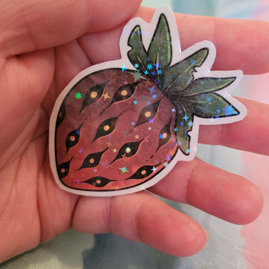 Spooky Strawberry Sticker