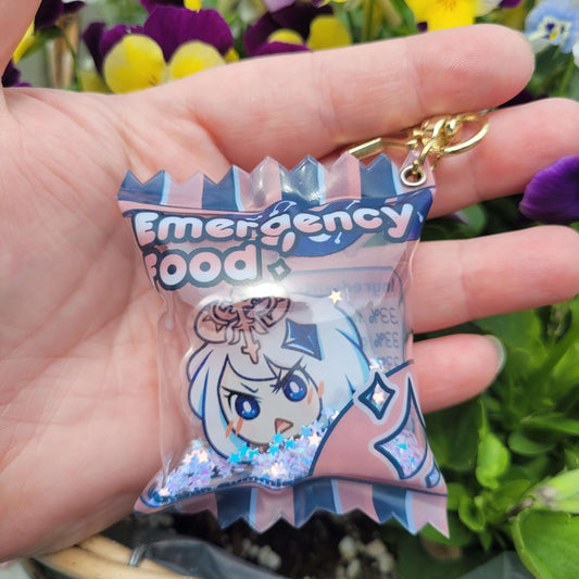 Genshin Impact Emergency Food Paimon Candy Bag Shaker Charm