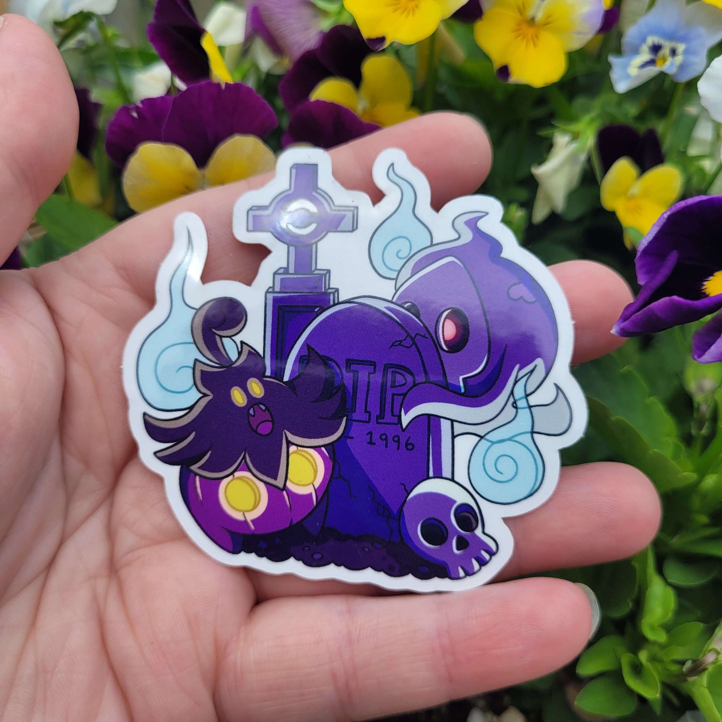 Pokemon Graveyard Ghost Type Sticker