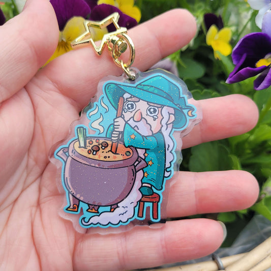 Sad Soup Wizard Keychain