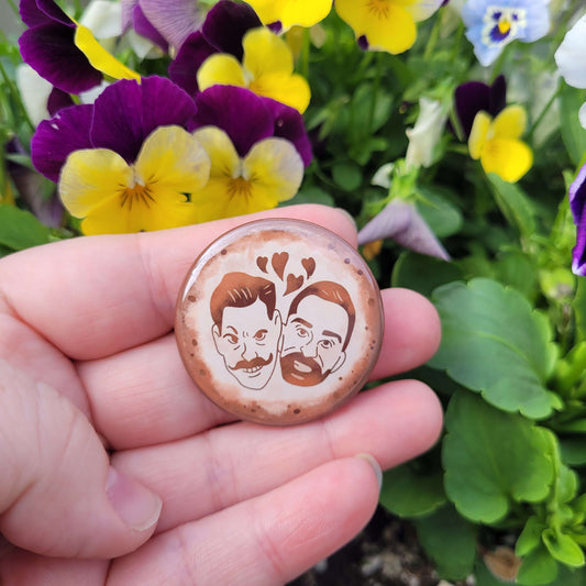 Sonic the Hedgehog Robotnik x Stone Latte Art Button