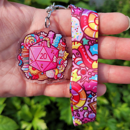 Candyland TTRPG Lanyard Keychain