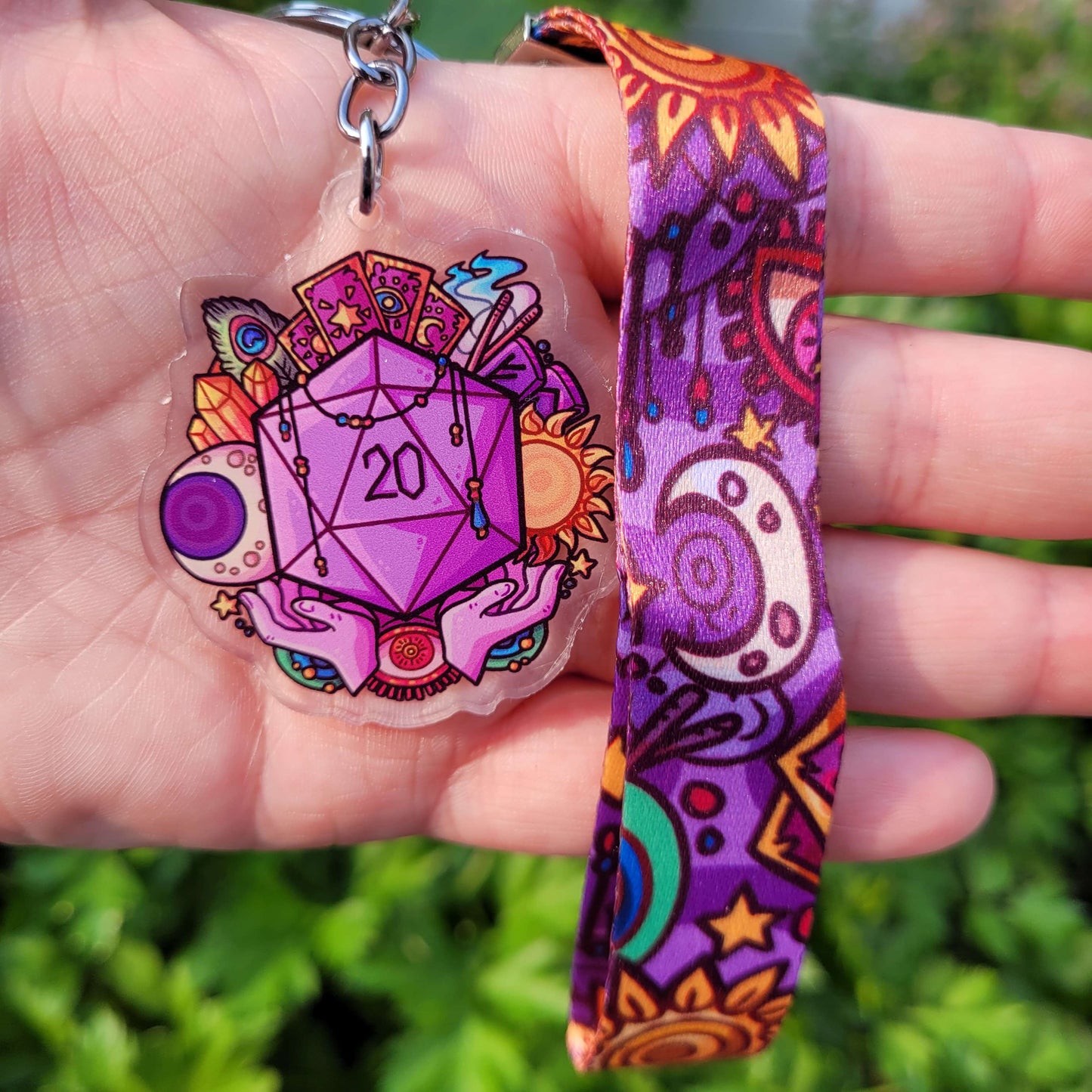 Fate and Fortune TTRPG Lanyard Key Chain