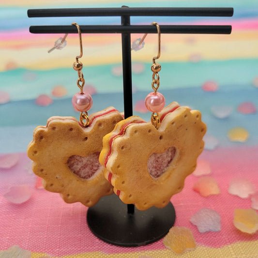 Heart Cookie Earrings